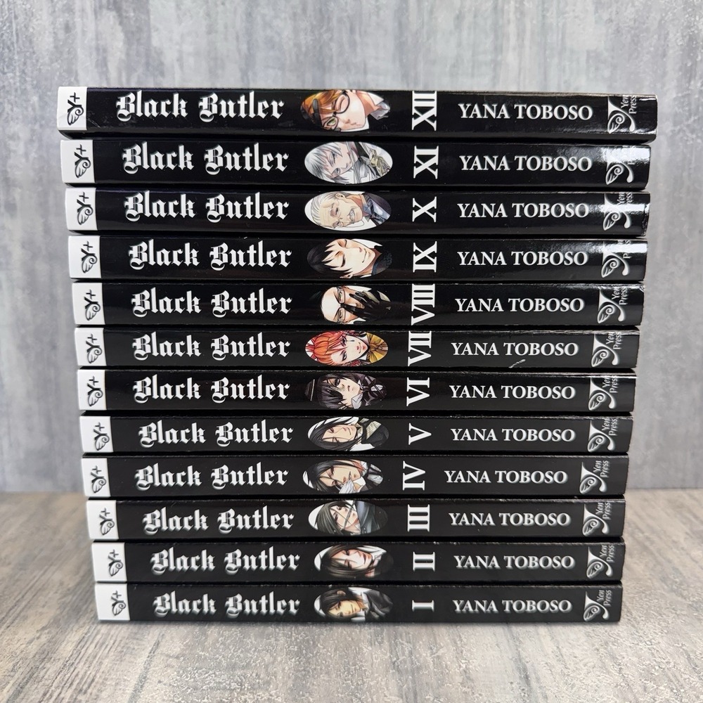 Black Butler Vol. 1-12 Manga Book Set English